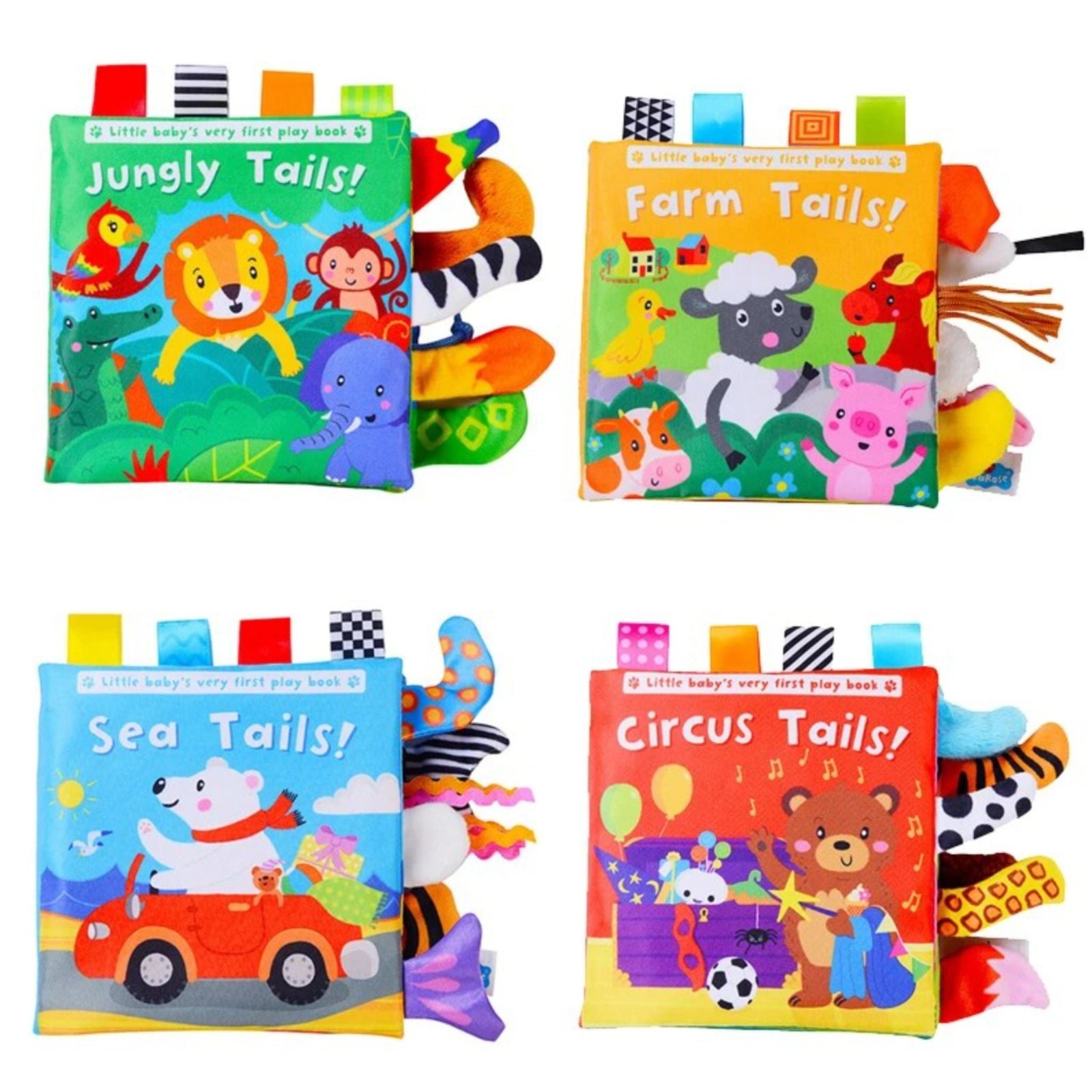 montessori-animal-tails-soft-book.jpg Montessori Animal Tails Soft Book - Image 1