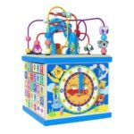 Montessori Wooden Activity Cube